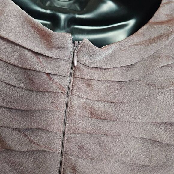 Adrianna Papell Lilac Layered Dress - Picture 5 of 8